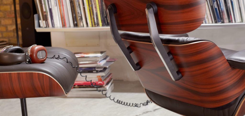 Real Eames Lounge Chair Close Up